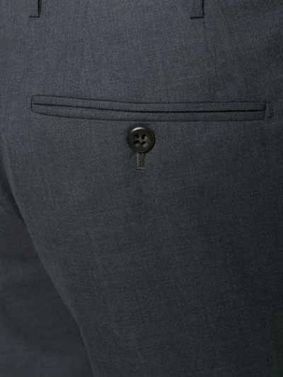 Shop Corneliani Smart Trousers In Grey