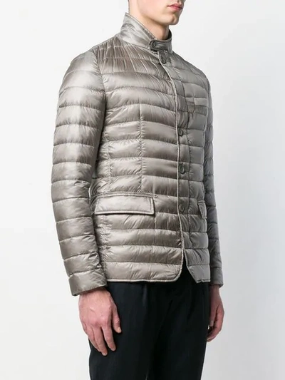 HERNO CASUAL PADDED JACKET - 灰色