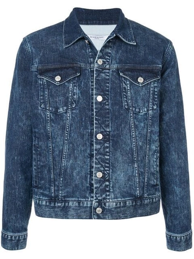 Shop Givenchy Buttoned Jacket In Blue