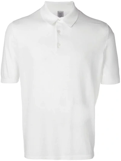 Shop Eleventy Classic Polo Shirt In White