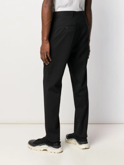 Shop Rick Owens Slim Fit Tailored Trousers In Black