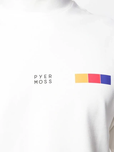 Shop Pyer Moss Front Logo T In White