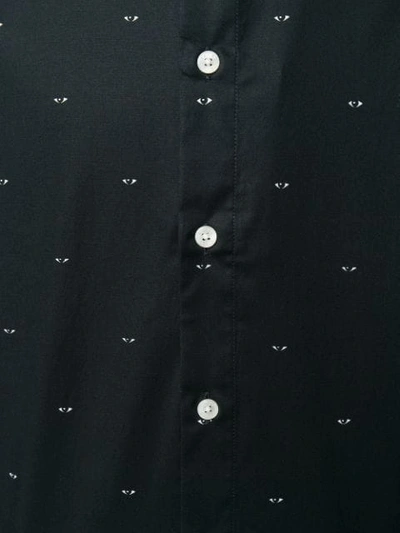 Shop Kenzo Eye Print Shirt In Black