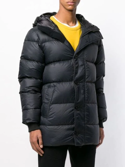CANADA GOOSE PADDED HOODED COAT - 黑色