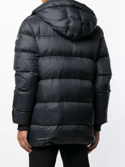 CANADA GOOSE PADDED HOODED COAT - 黑色