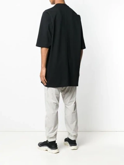 Shop Rick Owens Geometric Embroidered T In Black