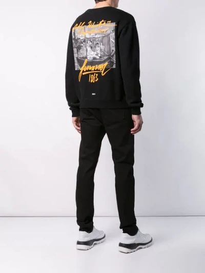 Shop Off-white Crew Neck Sweatshirt In 1088 Black/multi