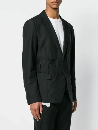 Shop Diesel J-emmie Blazer In Black