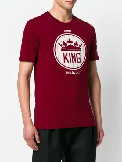 Shop Dolce & Gabbana T-shirt Mit "king"-print - Rot In Red