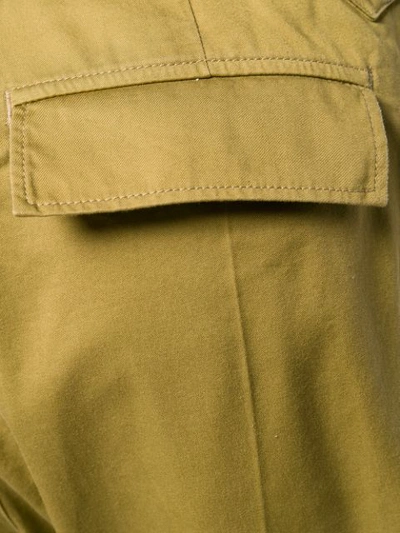 Shop Givenchy Multipockets Military Pants In Green
