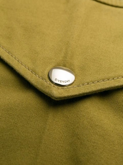 Shop Givenchy Multipockets Military Pants In Green
