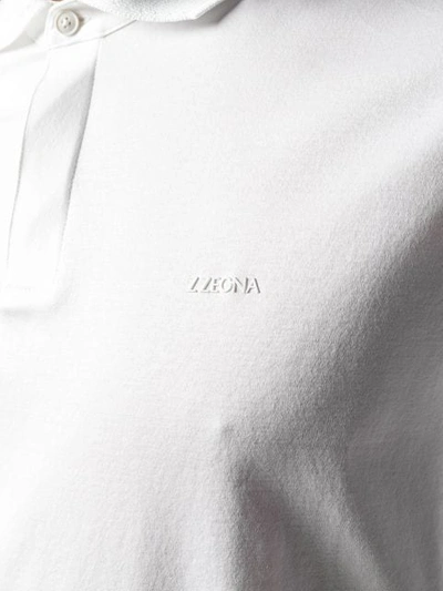 Shop Z Zegna Classic Polo Shirt In White