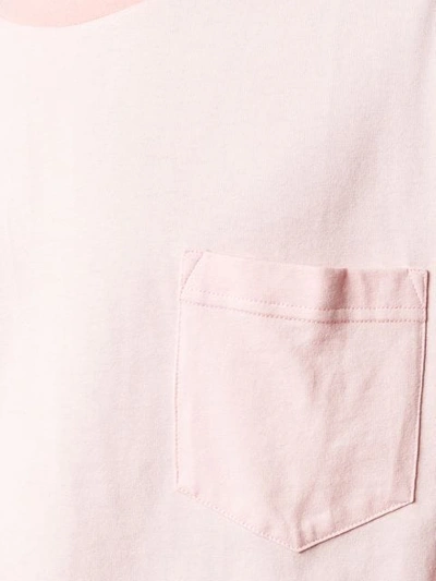Shop Acne Studios Two-tone T-shirt In Pink