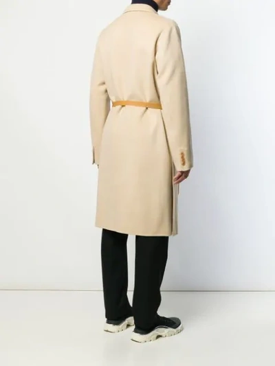 Shop Helmut Lang Trench Coat In Brown