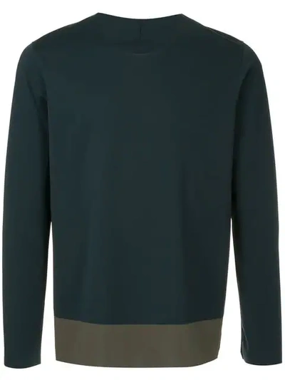 Shop Attachment Two-tone Sweatshirt - Blue