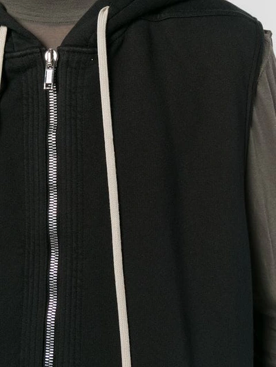 Shop Rick Owens Drkshdw Sleeveless Hooded Sweatshirt In Black