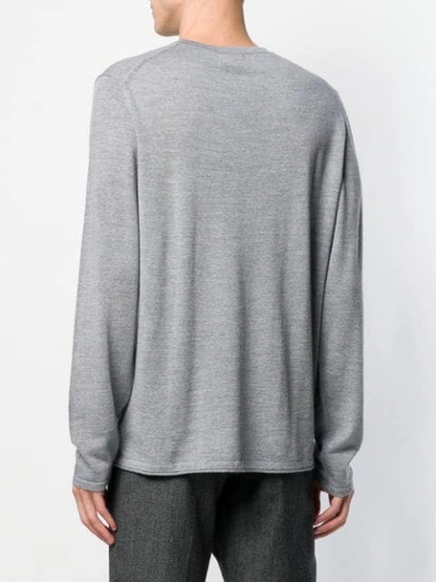 Shop Nn07 Fine Knit Sweater In Grey
