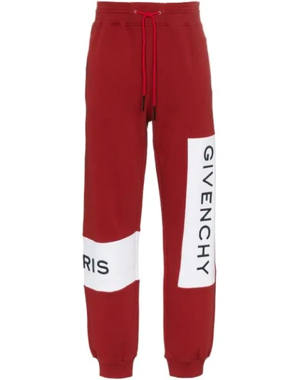 Shop Givenchy Logo Print Sweatpants In 601  Terracotta