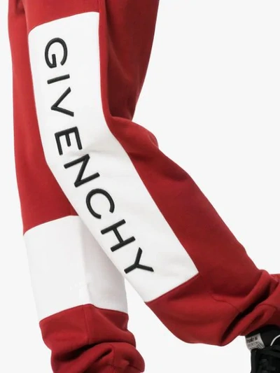 Shop Givenchy Logo Print Sweatpants In 601  Terracotta