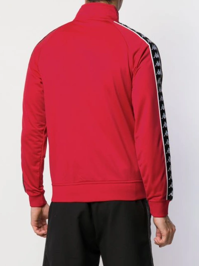 Shop Kappa Logo Tape Detail Sport Jacket In Red