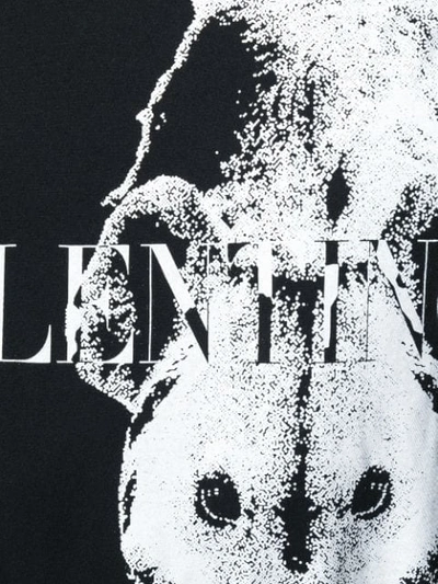 Shop Valentino Wild Dog Print T In Black