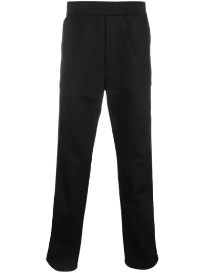 Shop Prada Side Stripe Track Pants In Black