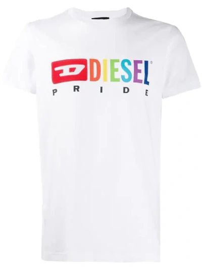 Diesel X Pride T-shirt In 100 White | ModeSens