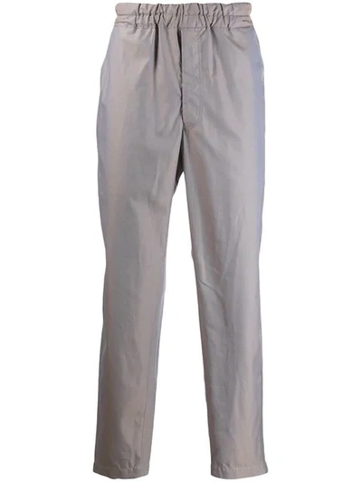 Shop Comme Des Garçons Shirt Iridescent Style Track Trousers In Grey