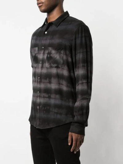 Shop Amiri Tie-dye Shirt In Black