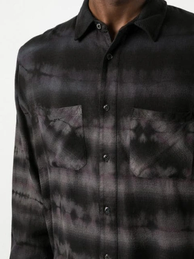 Shop Amiri Tie-dye Shirt In Black