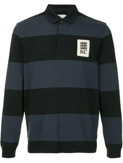 Shop Kent & Curwen Classic Longsleeved Polo Shirt In Blue