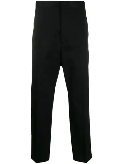 Shop Jil Sander Cropped Trousers In Black