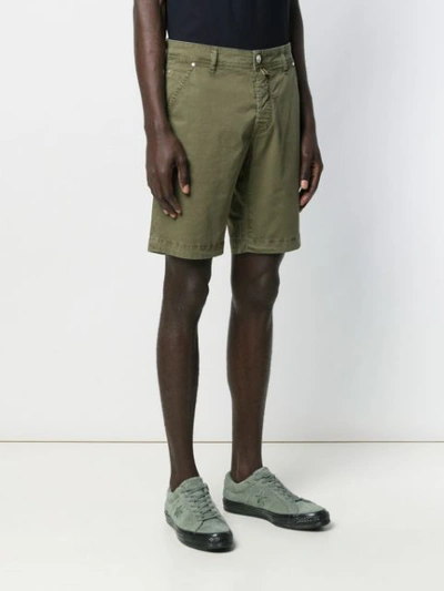Shop Jacob Cohen Bermuda Cargo Shorts In Green