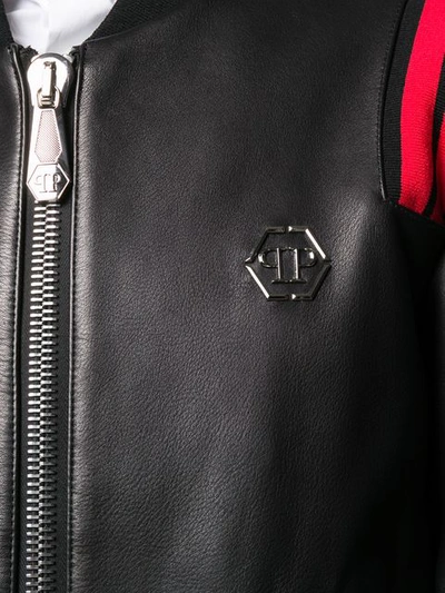 Shop Philipp Plein Statement Jacket In Black