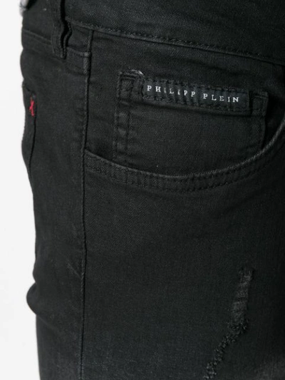 Shop Philipp Plein '21st Century' Jeans In Black