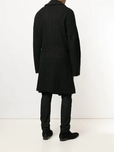 Shop Laneus Belted Midi Coat - Black