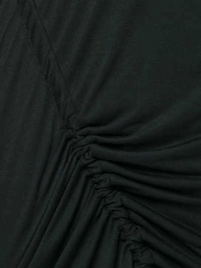 Shop Army Of Me Asymmetric Drawstring T-shirt - Black