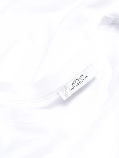 Shop Versace Chest Logo T-shirt In V9052 White