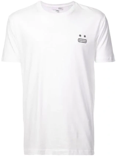 Shop Odin Grin Face T-shirt In White