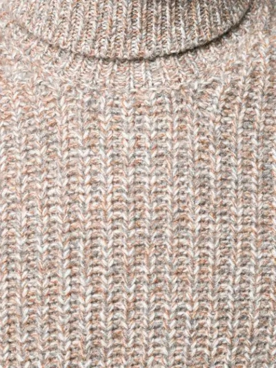 Shop Brunello Cucinelli Cashmere Ribbed Sweatshirt In Neutrals