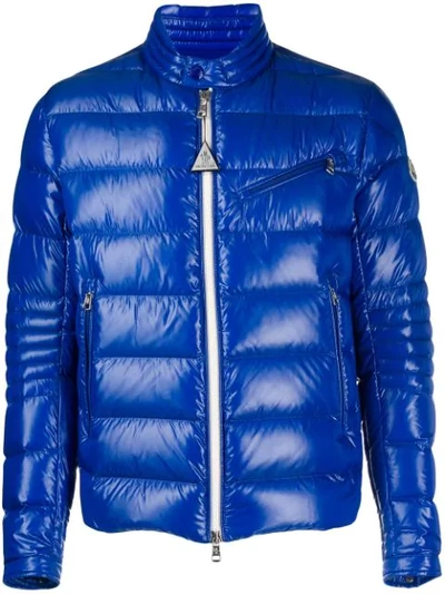 Shop Moncler Padded Jacket In Blue