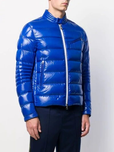 Shop Moncler Padded Jacket In Blue
