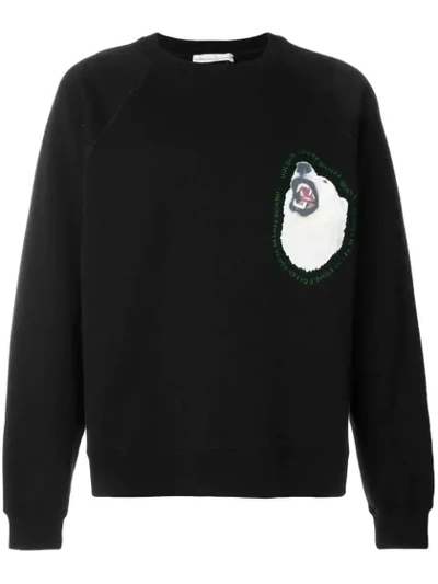 Shop Golden Goose Edward Long Sleeved Sweatshirt In Black