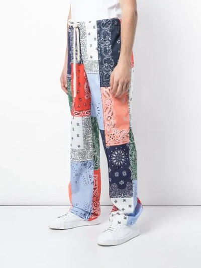 Shop Loewe Patchwork Trousers In 9990