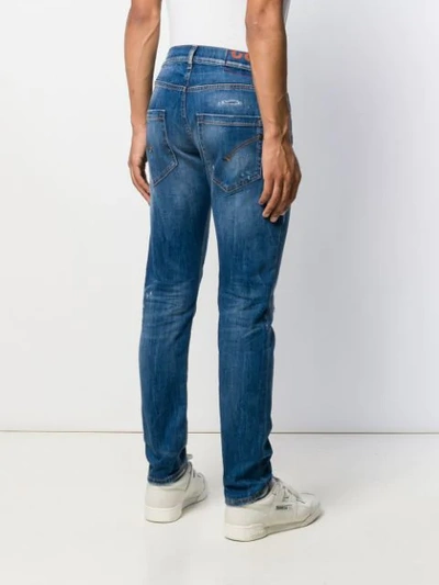 Shop Dondup Slim Fit Jeans In Blue
