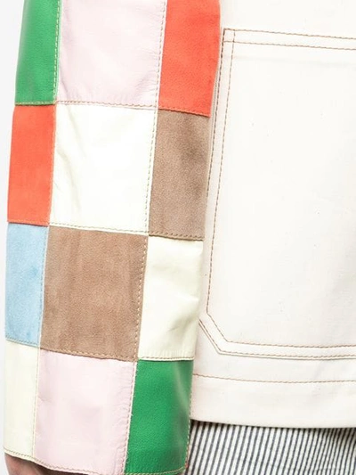 LOEWE LOGO COLOUR-BLOCK JACKET - 白色