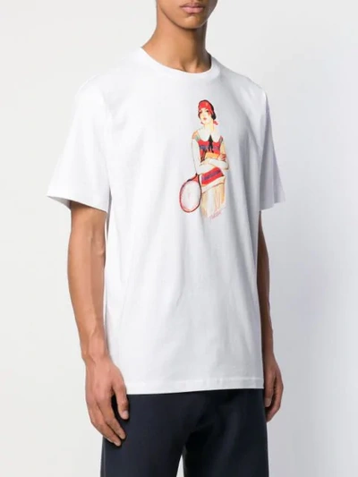Shop Paterson . T-shirt Mit Grafischem Print - Weiss In White