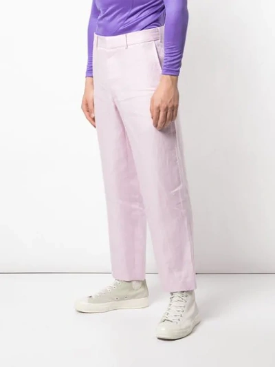 SANKUANZ LINEN TROUSERS - PINK