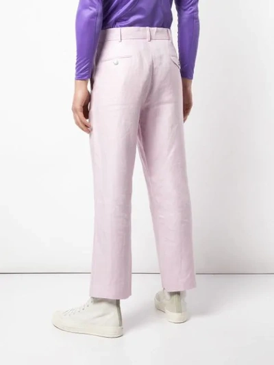 SANKUANZ LINEN TROUSERS - PINK