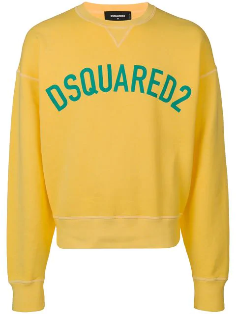 dsquared2 yellow sweatshirt